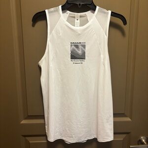 NWT Lululemon Miami 10K White Sculpt Tank Top Limited Edition Size 6